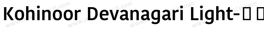 Kohinoor Devanagari Light字体转换